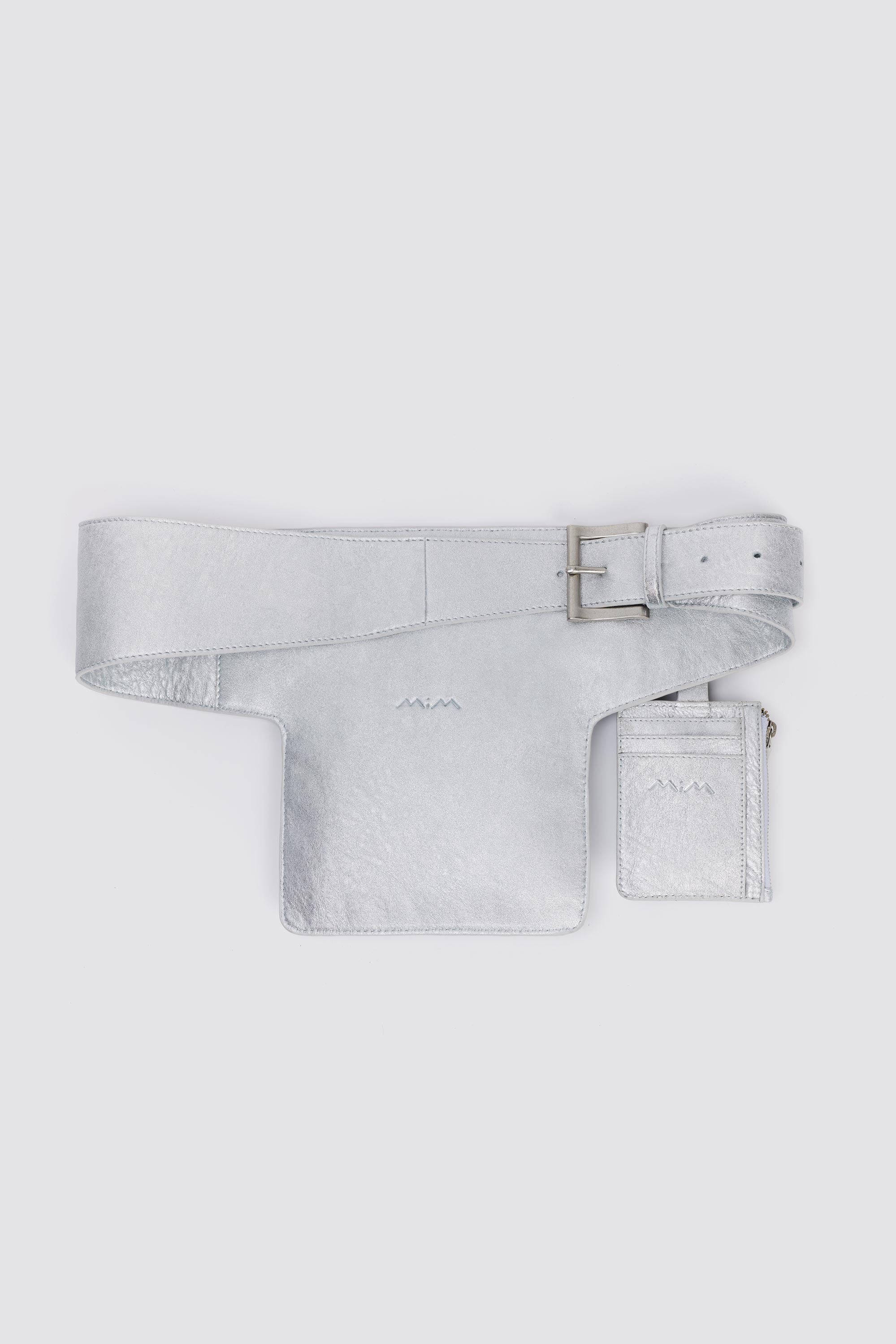 MIM Bolso Unica KEISER BELT PLATEADO