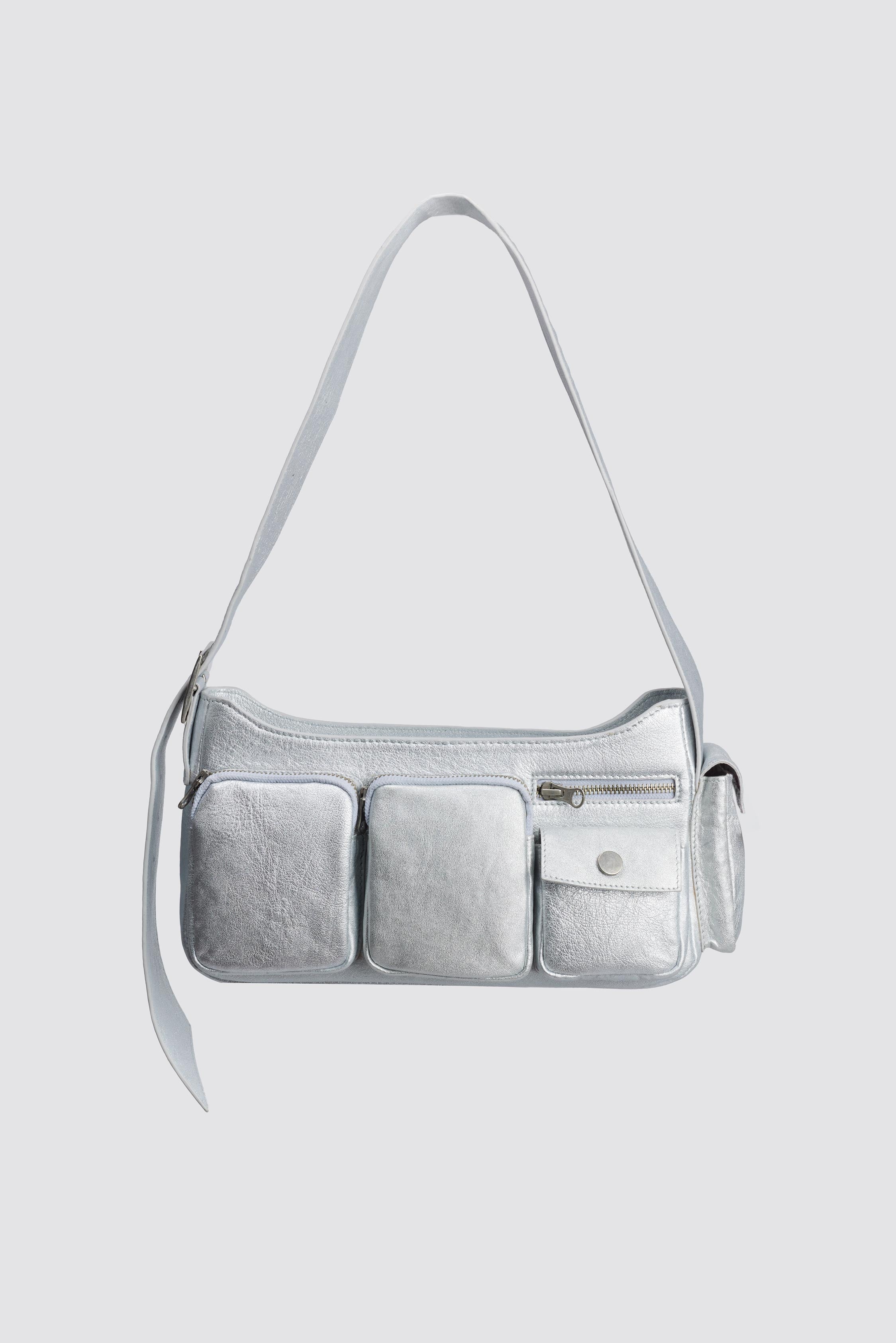 MIM Bolso Unica UTILITY BAG PLATEADO