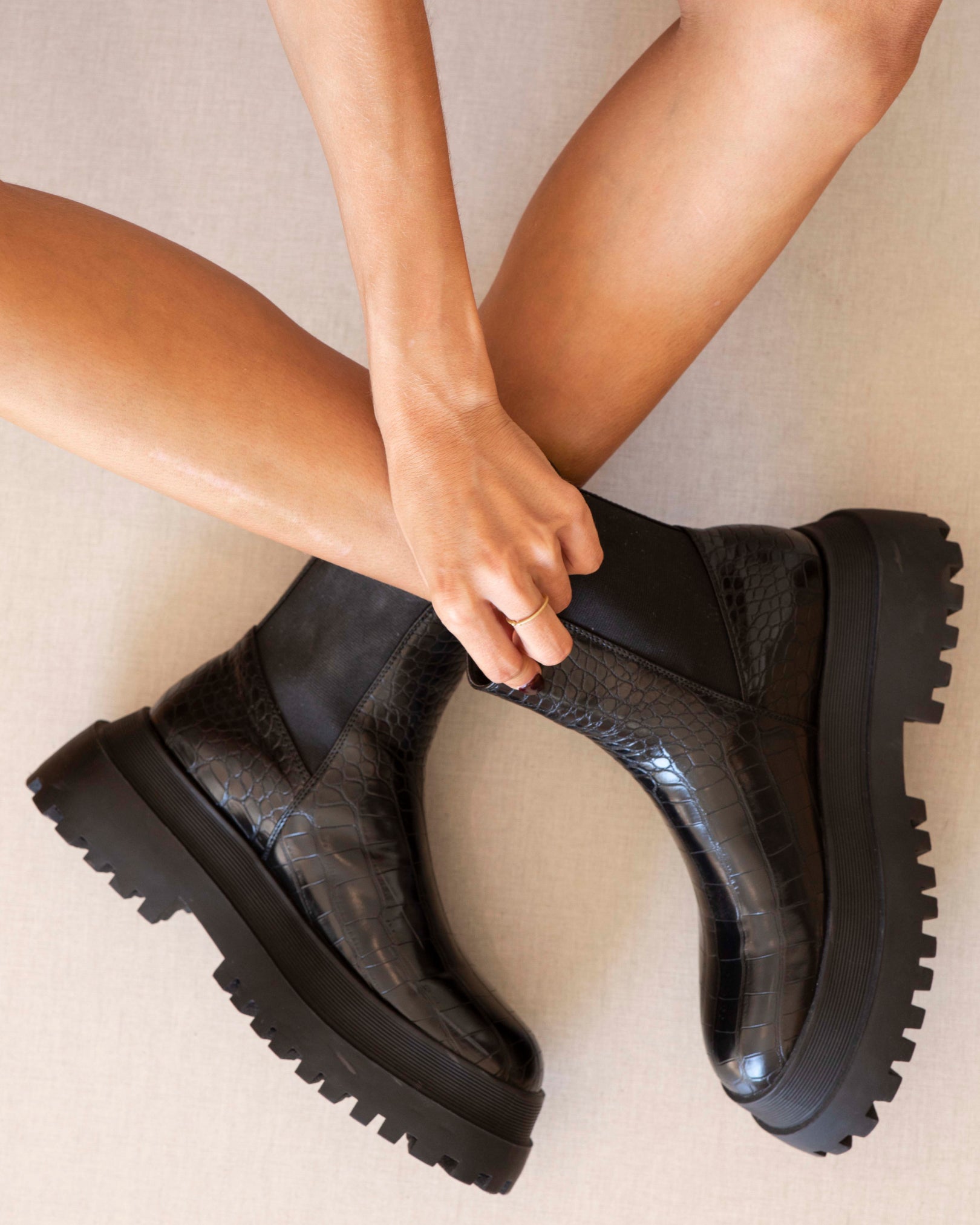 MIM Botas y botines FLORENCIA COCO NEGRO