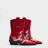 MIM Botas y botines Lory Western Rojo