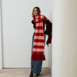 MIM Bufanda UNICA BUFANDA OVA CUADROS ROJOS