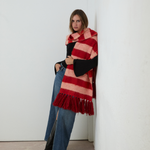 MIM Bufanda UNICA BUFANDA OVA CUADROS ROJOS