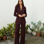 MIM Chaqueta BLAZER ELY BERENJENA