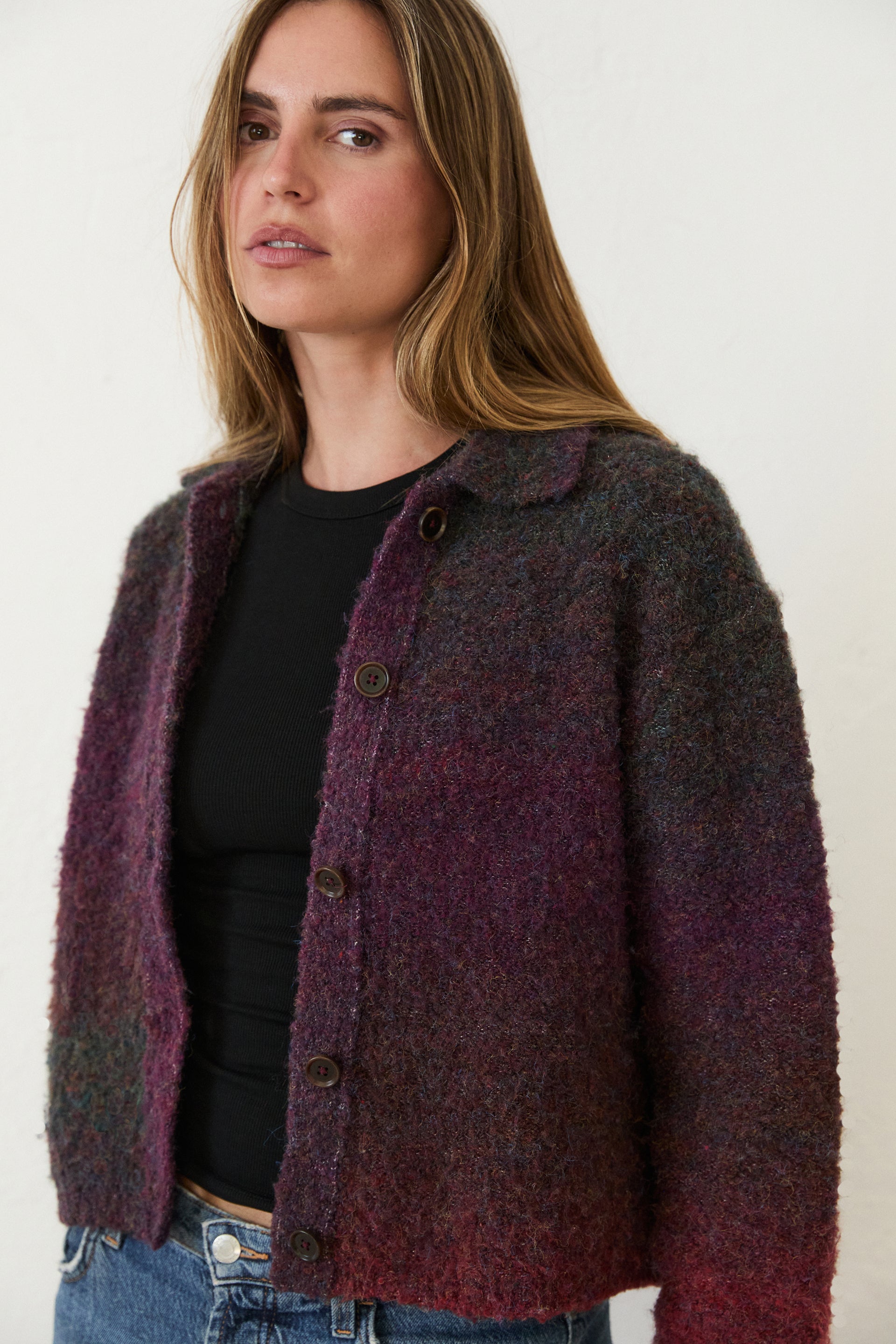 MIM Chaqueta Chaqueta Oli Burdeos