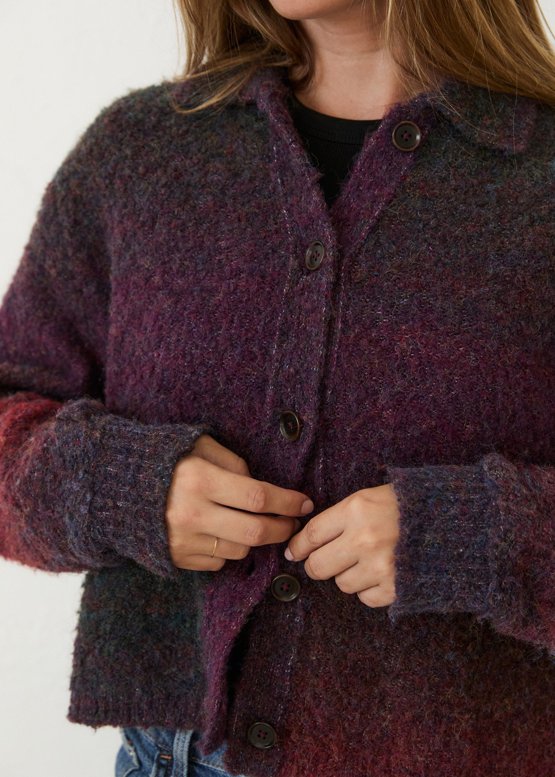 MIM Chaqueta Chaqueta Oli Burdeos