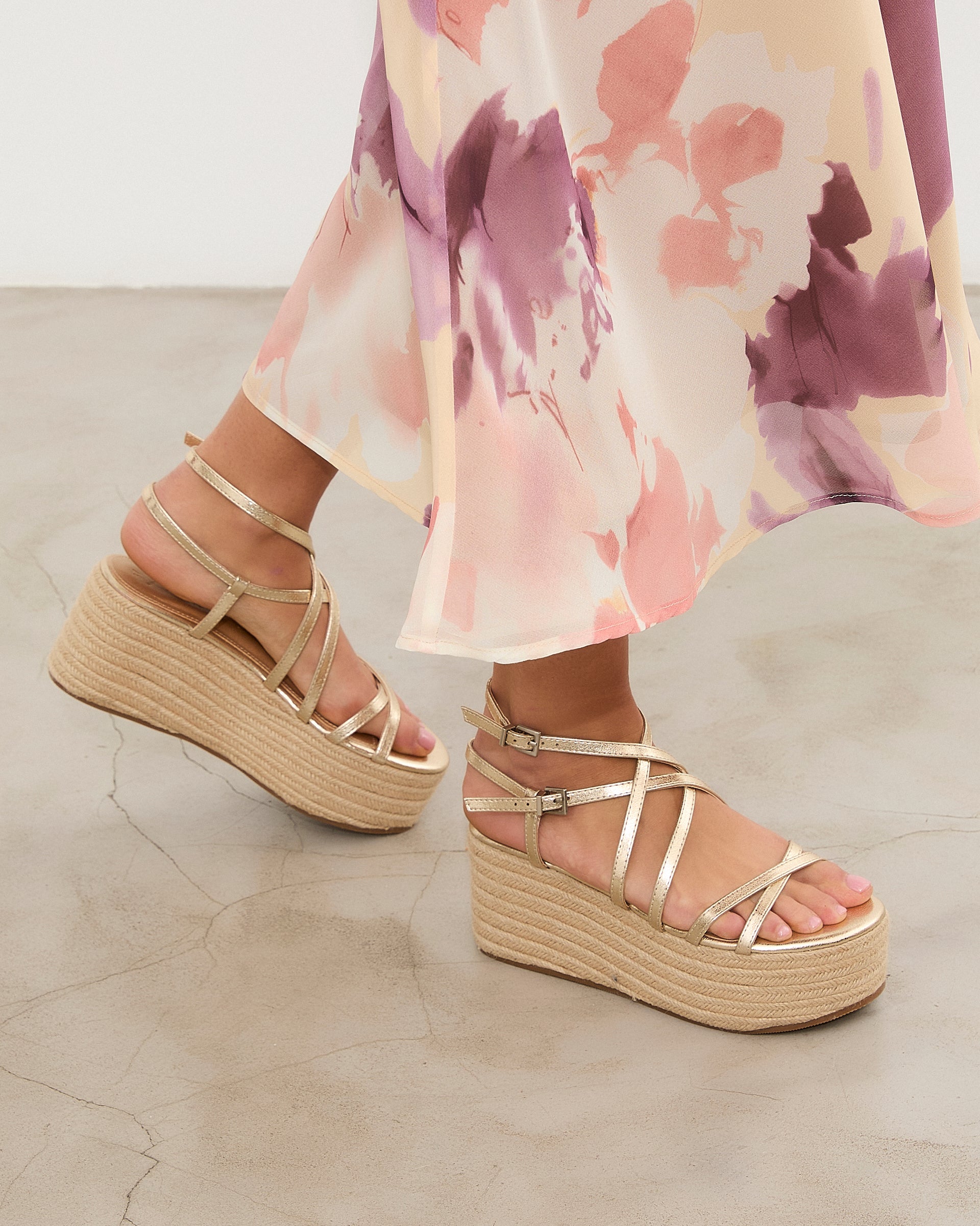 MIM Plataforma baja ZAHARA DORADO