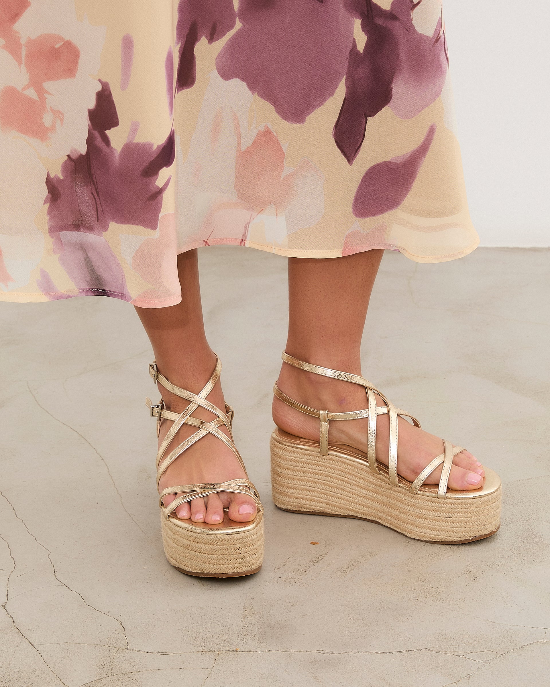 MIM Plataforma baja ZAHARA DORADO