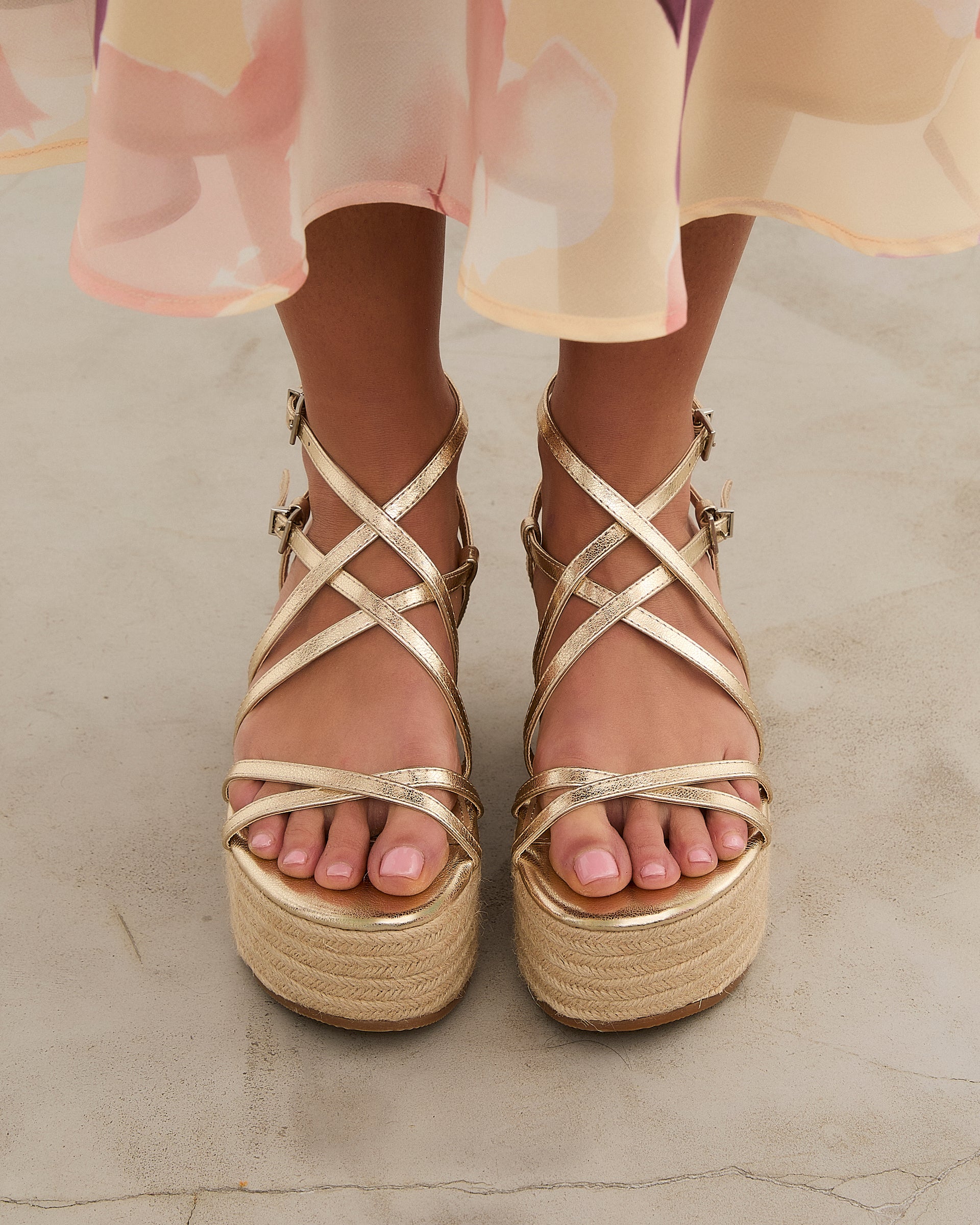 MIM Plataforma baja ZAHARA DORADO