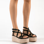 MIM Plataforma baja ZAHARA X NEGRO