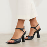 MIM Sandalia de tacón Adele Azul Marino