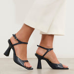 MIM Sandalia de tacón Adele Azul Marino