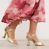 MIM Sandalia de tacón Adele Dorado