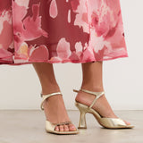 MIM Sandalia de tacón Adele Dorado