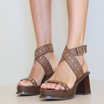 MIM Sandalia de tacón ALICE MARRÓN