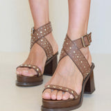 MIM Sandalia de tacón ALICE MARRÓN