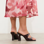 MIM Sandalia de tacón Alis Burdeos