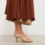 MIM Sandalia de tacón Andee Dorado