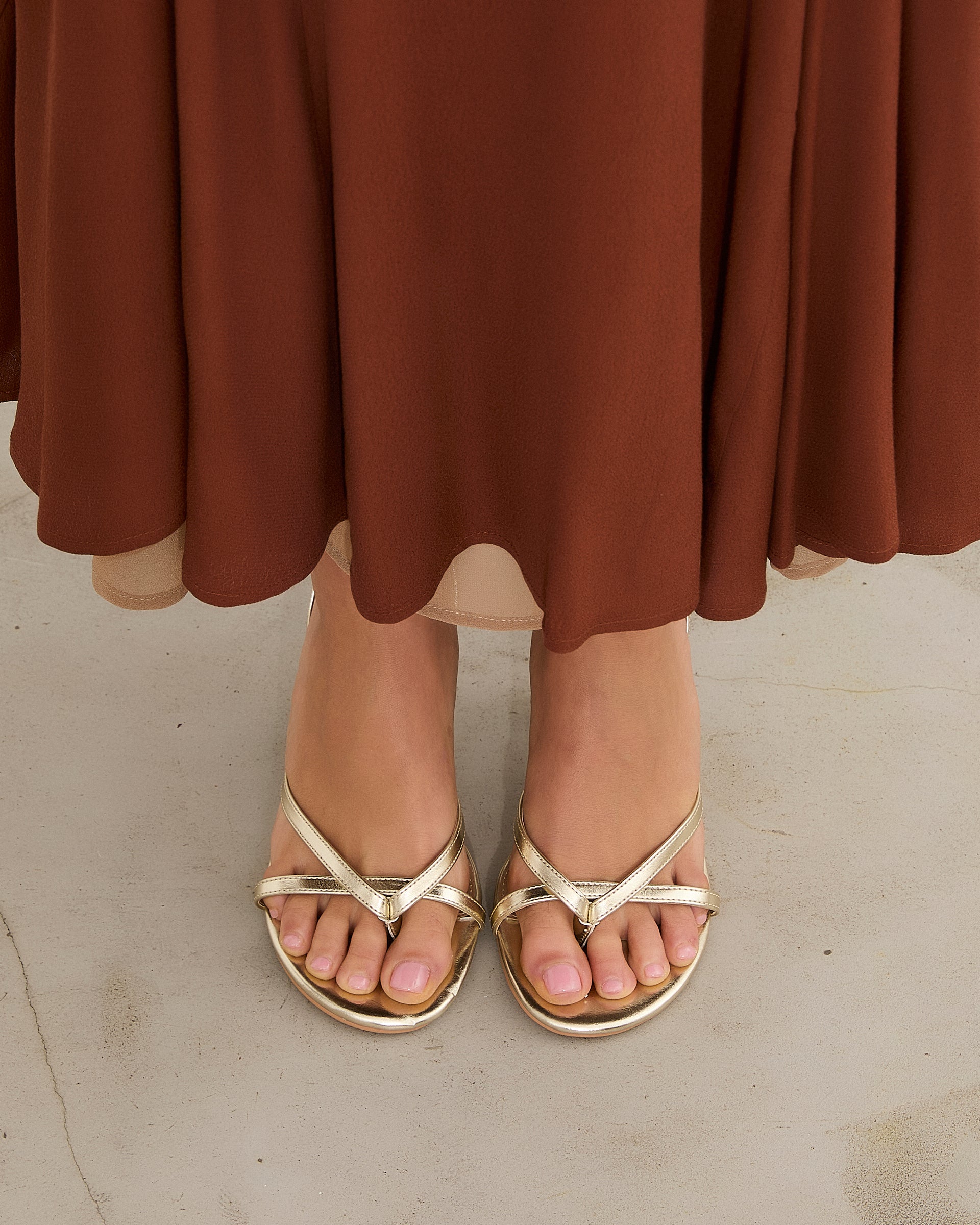 MIM Sandalia de tacón Andee Dorado