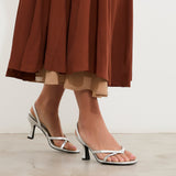 MIM Sandalia de tacón Andee Plata