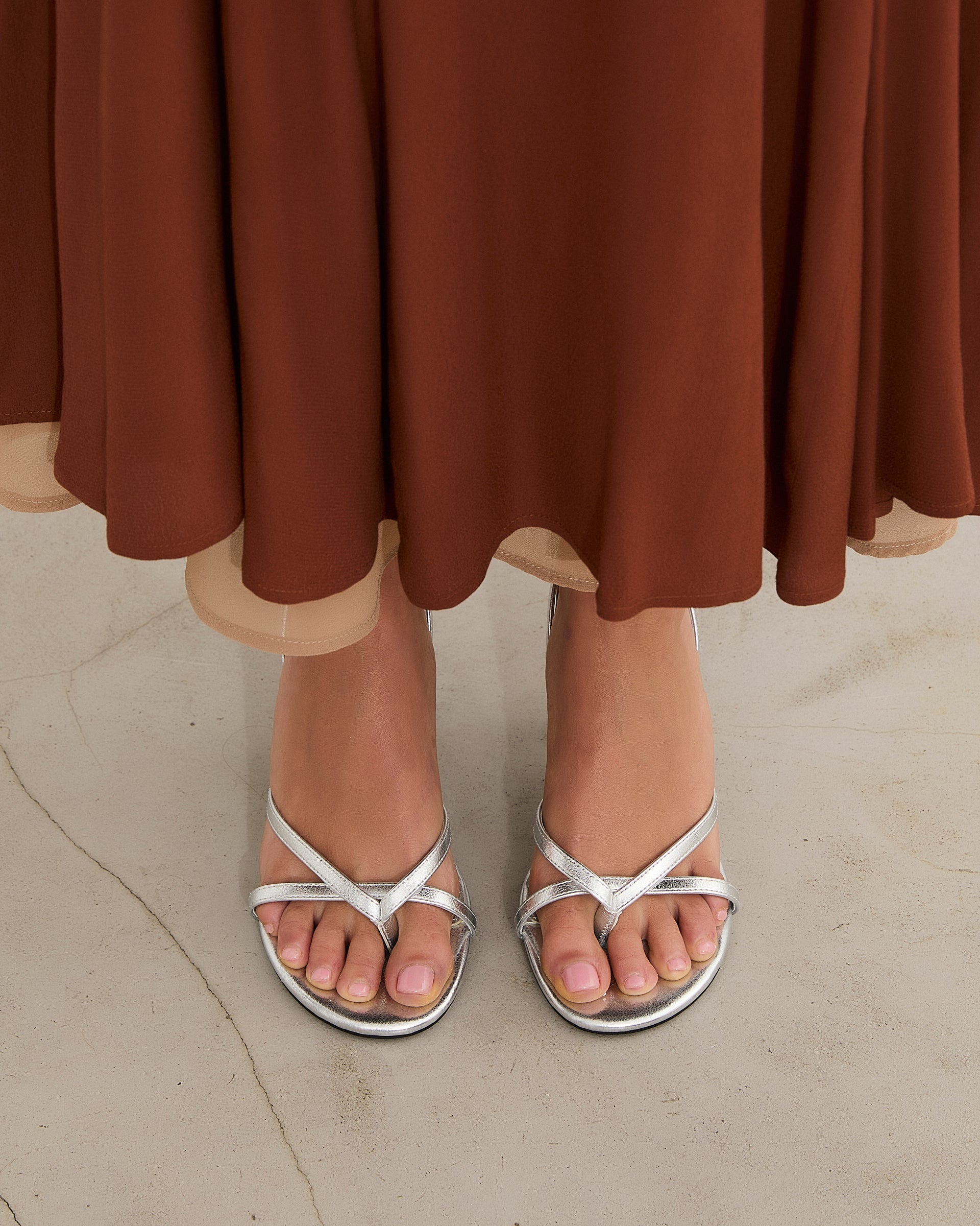 MIM Sandalia de tacón Andee Plata