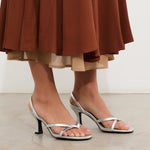 MIM Sandalia de tacón Andee Plata