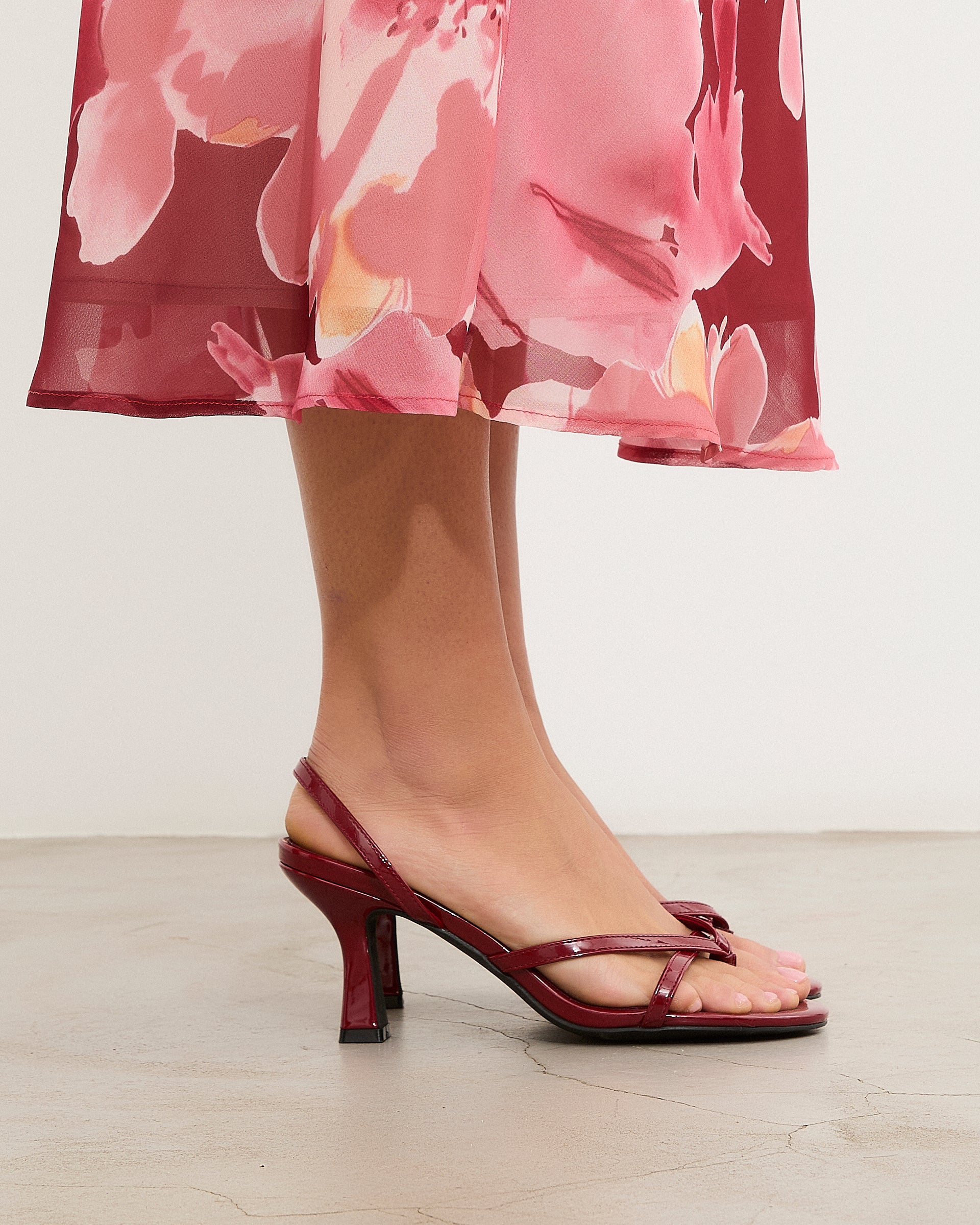 MIM Sandalia de tacón Andee Rojo