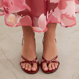 MIM Sandalia de tacón Andee Rojo