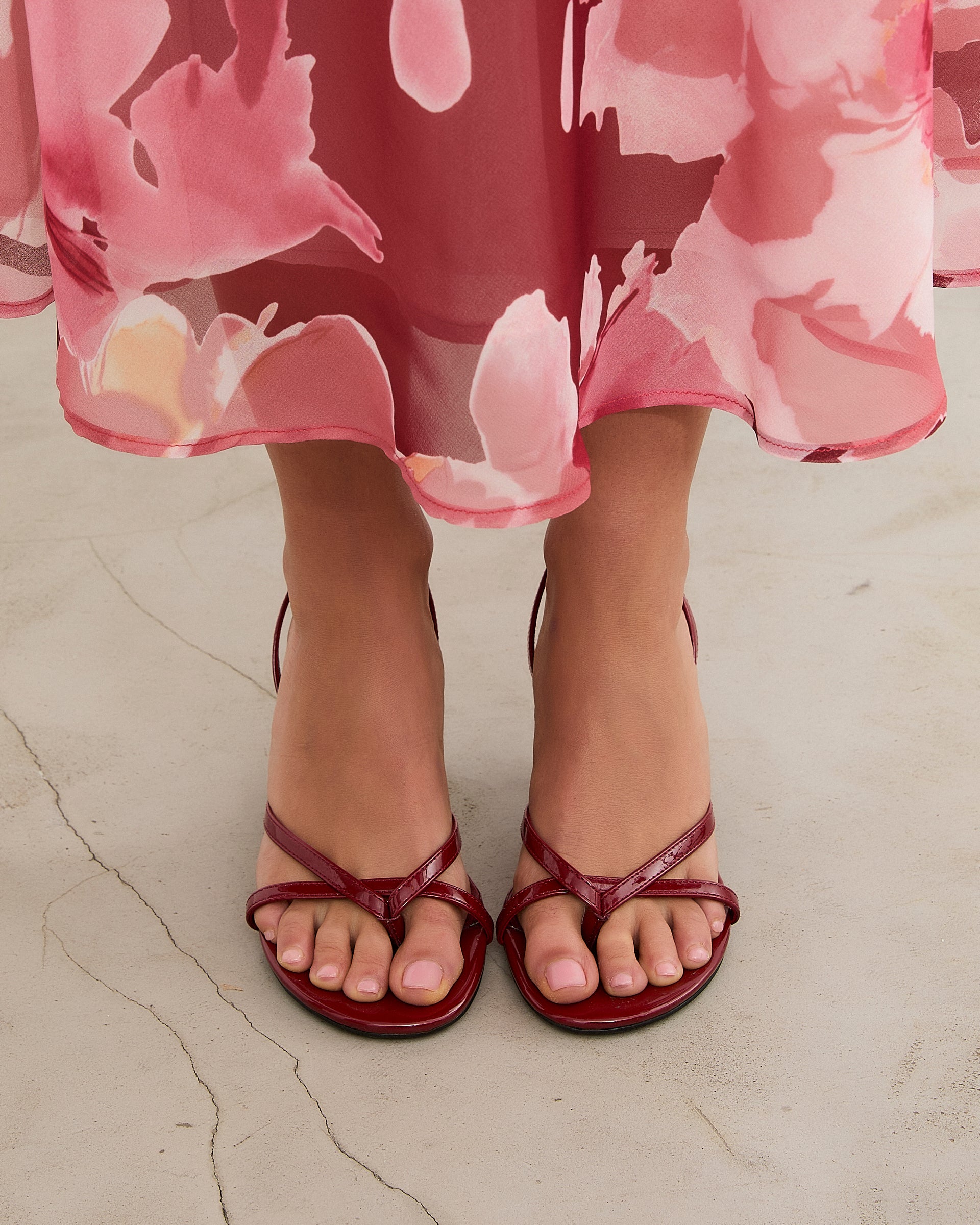 MIM Sandalia de tacón Andee Rojo