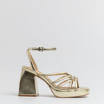 MIM Sandalia de tacón BRAT DORADO