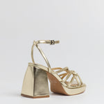MIM Sandalia de tacón BRAT DORADO