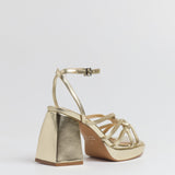 MIM Sandalia de tacón BRAT DORADO