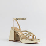 MIM Sandalia de tacón BRAT DORADO