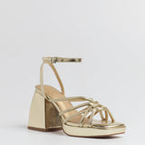 MIM Sandalia de tacón BRAT DORADO