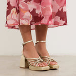 MIM Sandalia de tacón BRAT DORADO