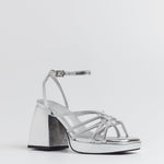 MIM Sandalia de tacón BRAT PLATA