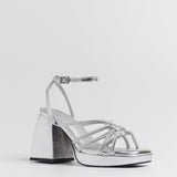 MIM Sandalia de tacón BRAT PLATA