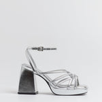 MIM Sandalia de tacón BRAT PLATA