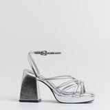 MIM Sandalia de tacón BRAT PLATA