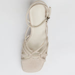 MIM Sandalia de tacón Brat Topo