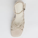 MIM Sandalia de tacón Brat Topo