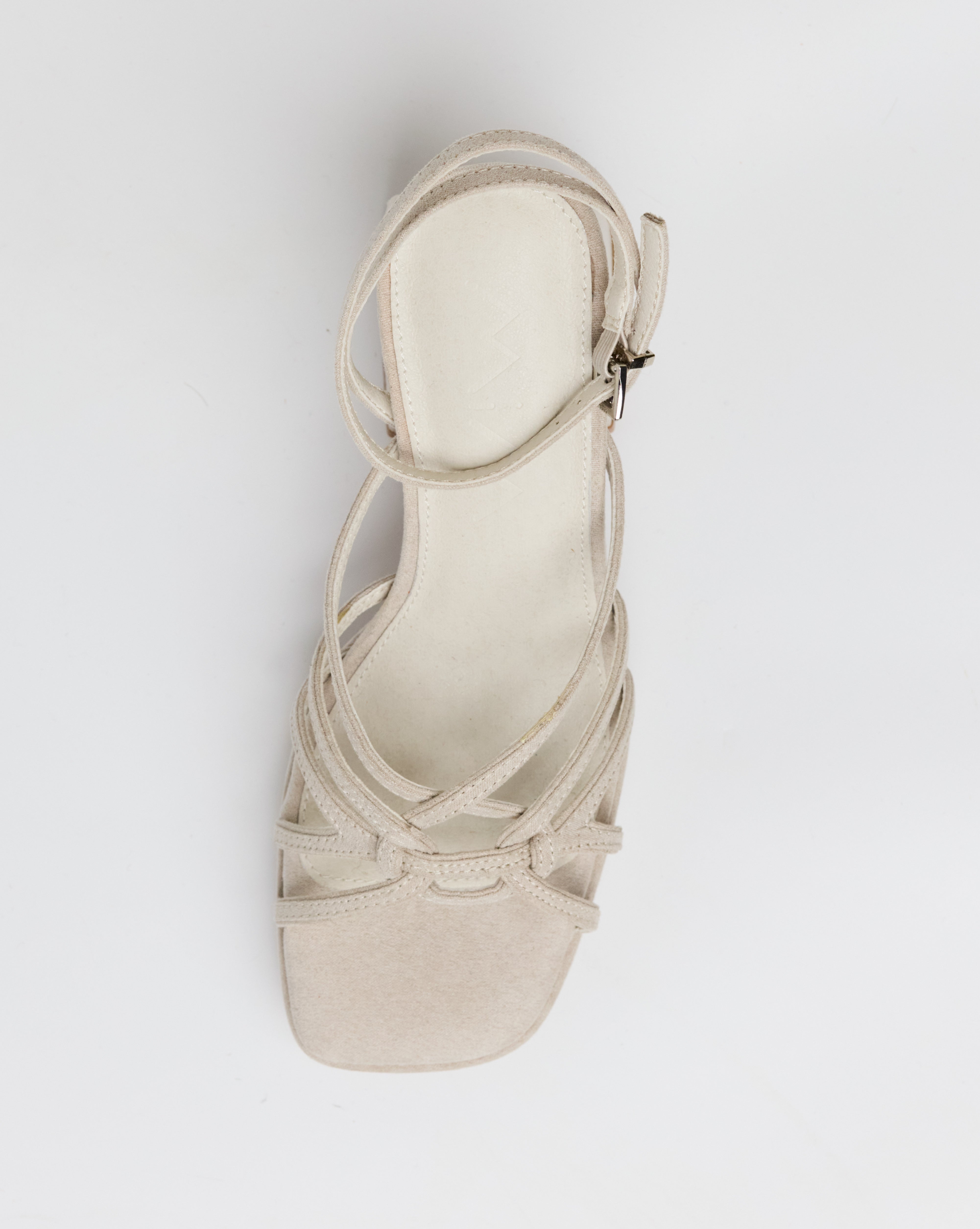 MIM Sandalia de tacón Brat Topo