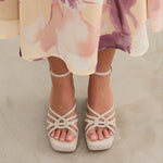 MIM Sandalia de tacón Brat Topo