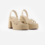 MIM Sandalia de tacón BRIT BEIGE