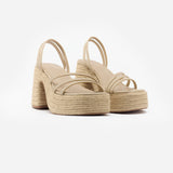 MIM Sandalia de tacón BRIT BEIGE