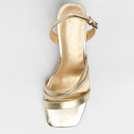 MIM Sandalia de tacón CLOE DORADO