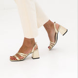 MIM Sandalia de tacón CLOE DORADO