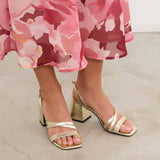 MIM Sandalia de tacón CLOE DORADO