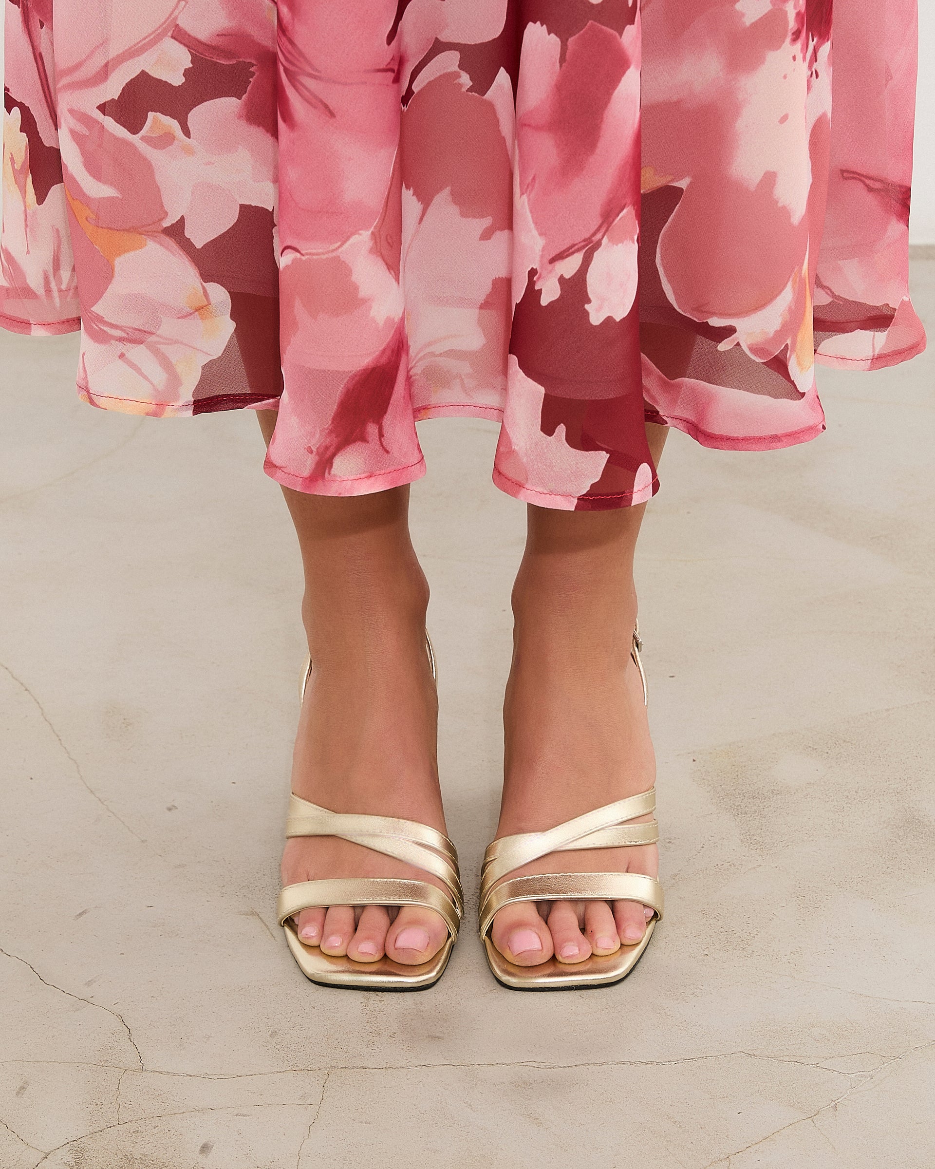 MIM Sandalia de tacón CLOE DORADO