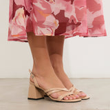 MIM Sandalia de tacón Cloe Nude