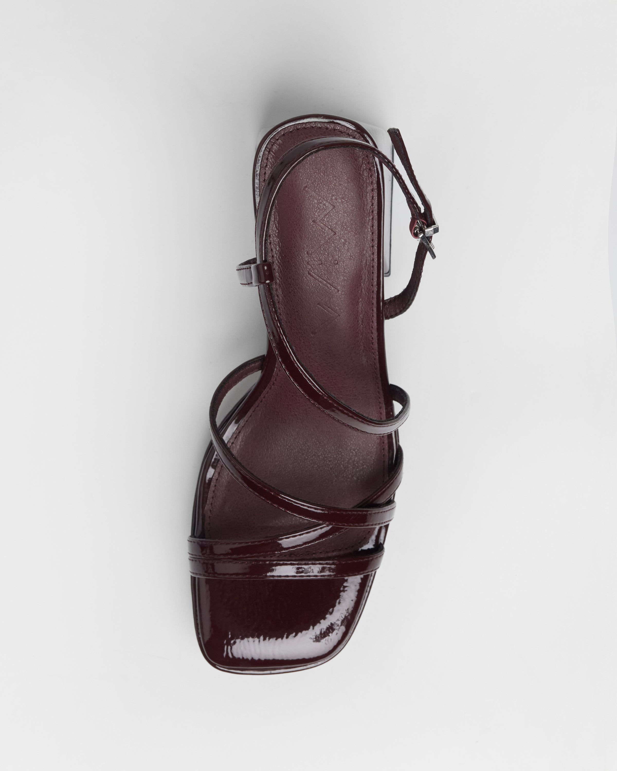 MIM Sandalia de tacón Cora Burdeos
